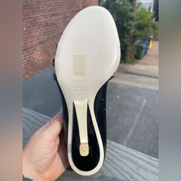 Rare Giuseppe Zanotti Black and Pink Kitten Heel (US 7) - Picture 7 of 9